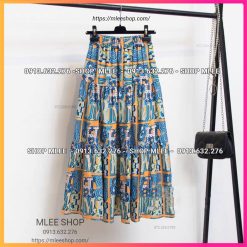 Váy xông sau sinh , chân váy vải lanh cho mẹ đi sinh, shop mlee 0913632276