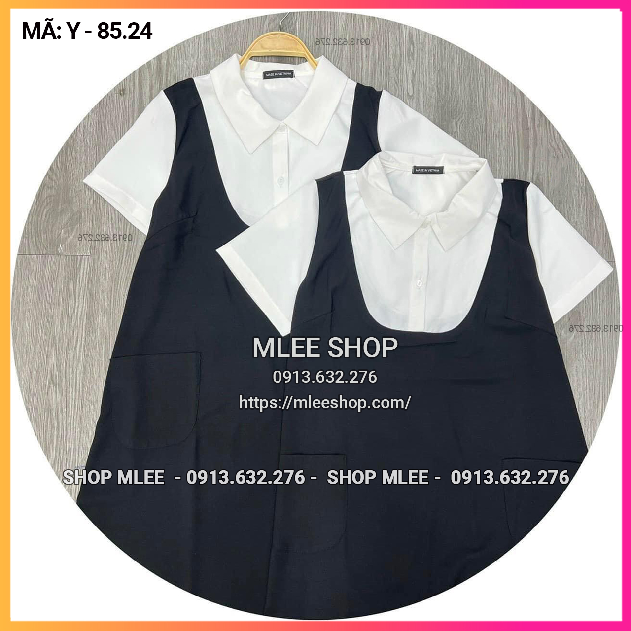 yếm bầu cổ sơ mi