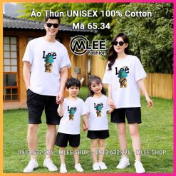 Áo thun tay lỡ Unisex form rộng