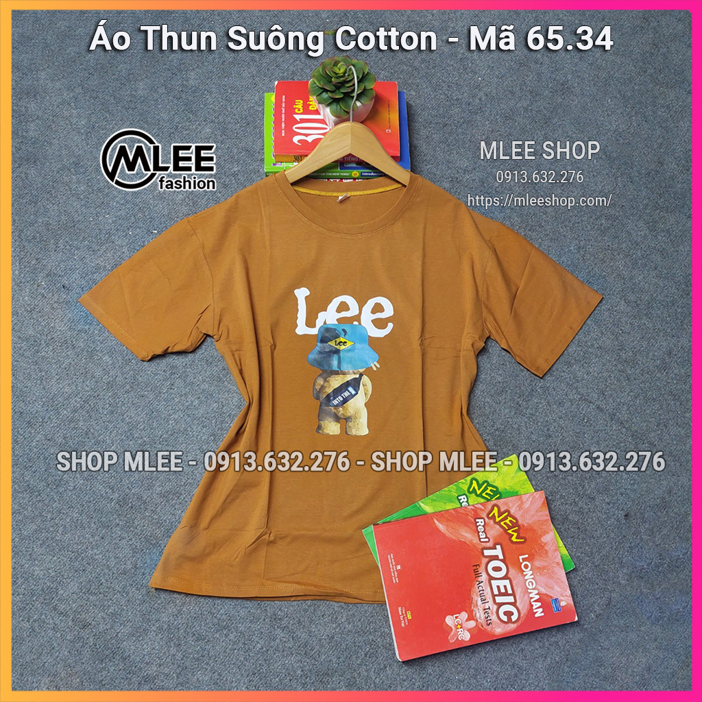 Áo thun nữ form rộng tay lỡ, áo phông rộng tay ngắn dáng unisex, mleeshop