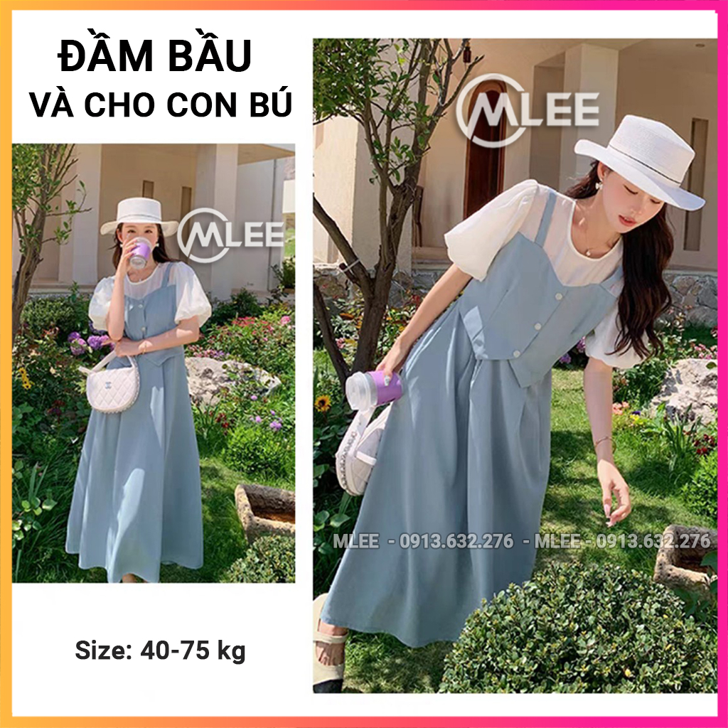Đầm bầu sau sinh cho con bú