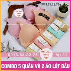 COMBO 2 ÁO LÓT BẦU VÀ 5 QUẦN LÓT BẦU