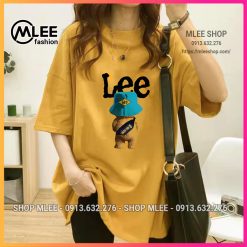 Áo thun nữ form rộng tay lỡ, áo phông rộng tay ngắn dáng unisex, mleeshop
