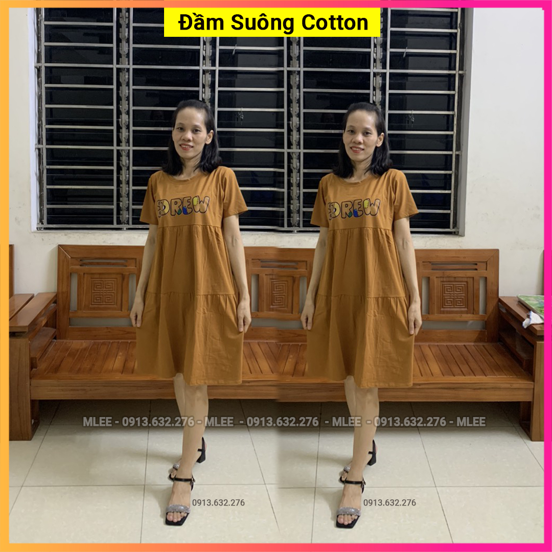 Đầm Suông Cotton Cao Cấp Giá Rẻ Với Nhiều Ưu Đãi Sendovn