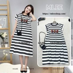 Đầm bầu suông cotton