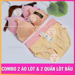 COMBO 2 ÁO LÓT BẦU VÀ 2 QUẦN LÓT BẦU