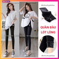 Quần bầu lót lông thu đông