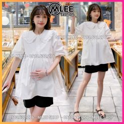 áo sơ mi bầu hè mleeshop