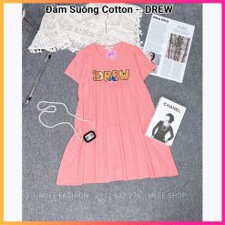 Váy thun bầu dáng suông