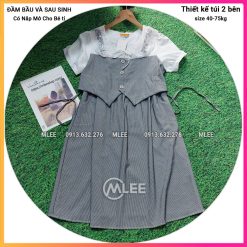 Đầm bầu sau sinh cho con bú