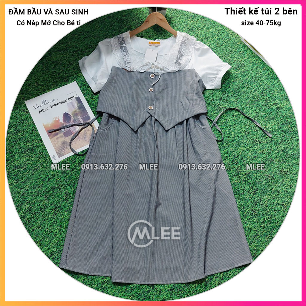 Đầm bầu sau sinh cho con bú