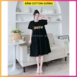 Đầm suông cotton