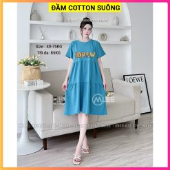 Váy bầu cotton suông