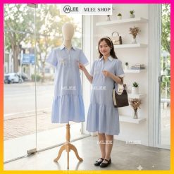 Váy bầu công sở mùa hè