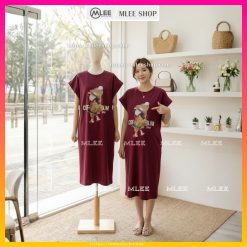 Đầm suông cotton