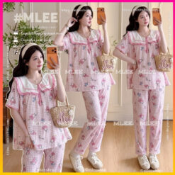 BỘ BẦU ÁO NGẮN QUẦN DÀI 04