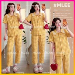 BỘ BẦU ÁO NGẮN QUẦN DÀI 05