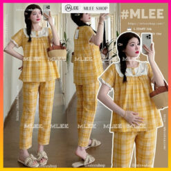 BỘ BẦU ÁO NGẮN QUẦN DÀI 06